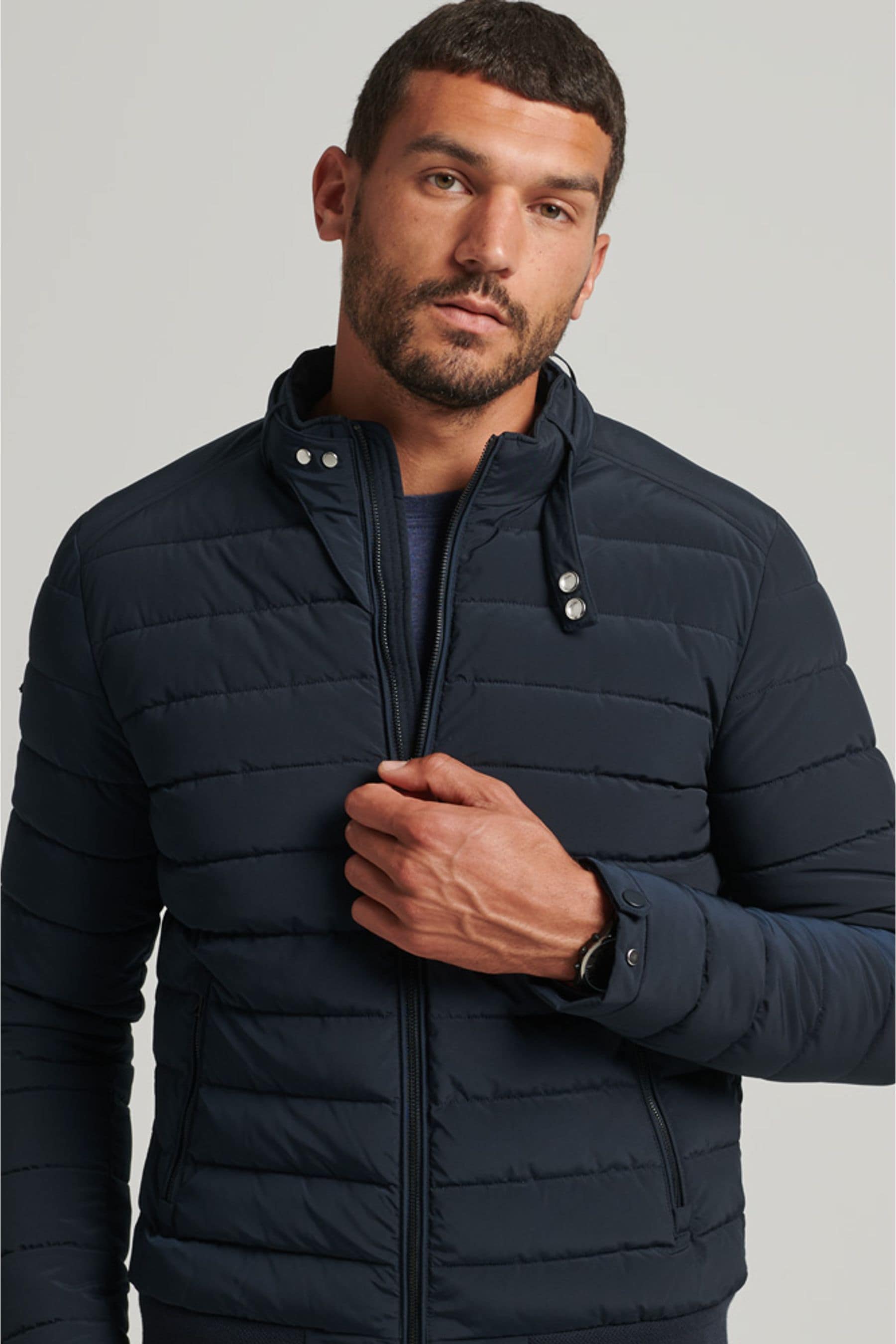 Mens padded clearance harrington jacket