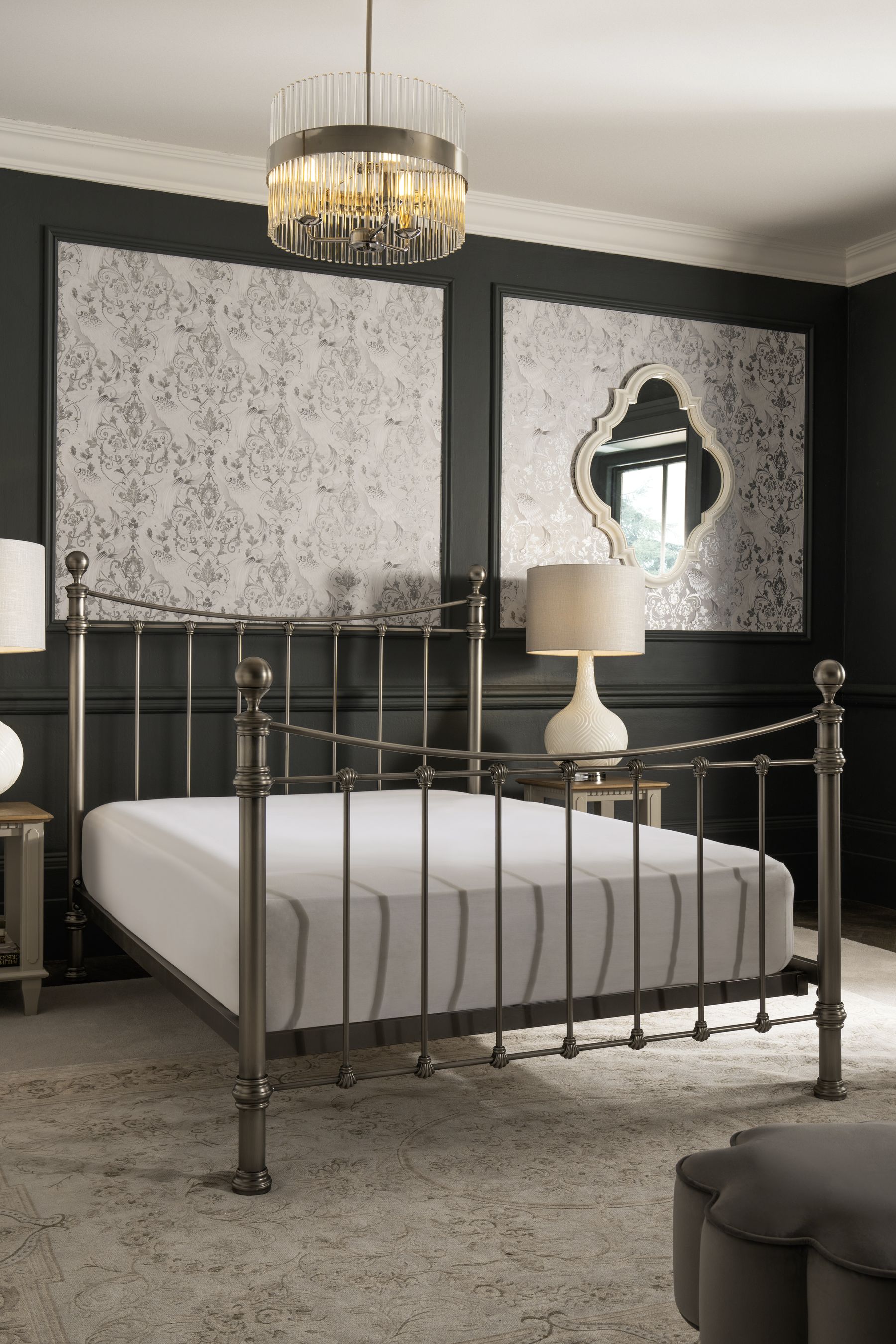 Ashley full store size metal headboard