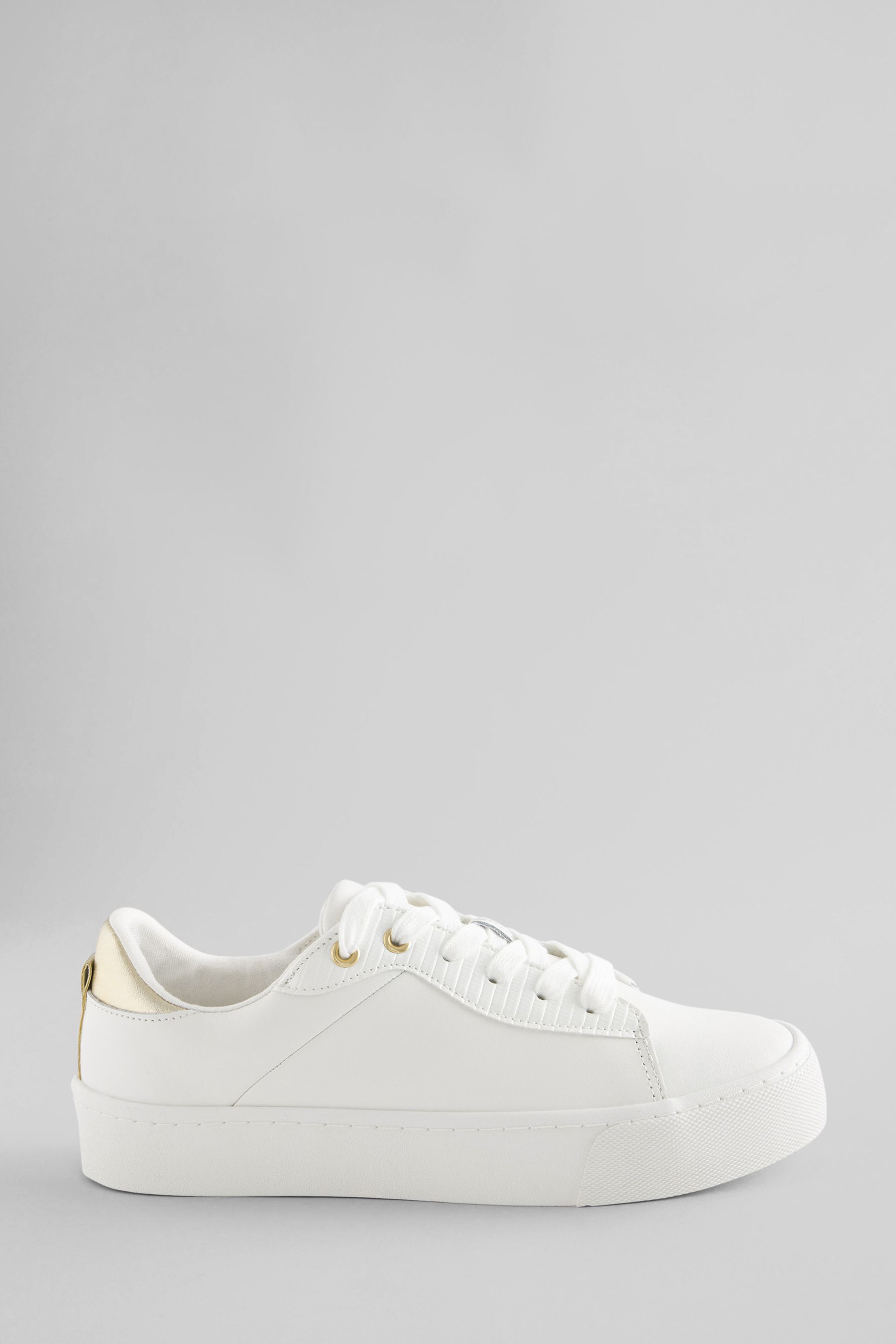 Buy White Signature Leather Chunky Sole Trainers from the Next UK