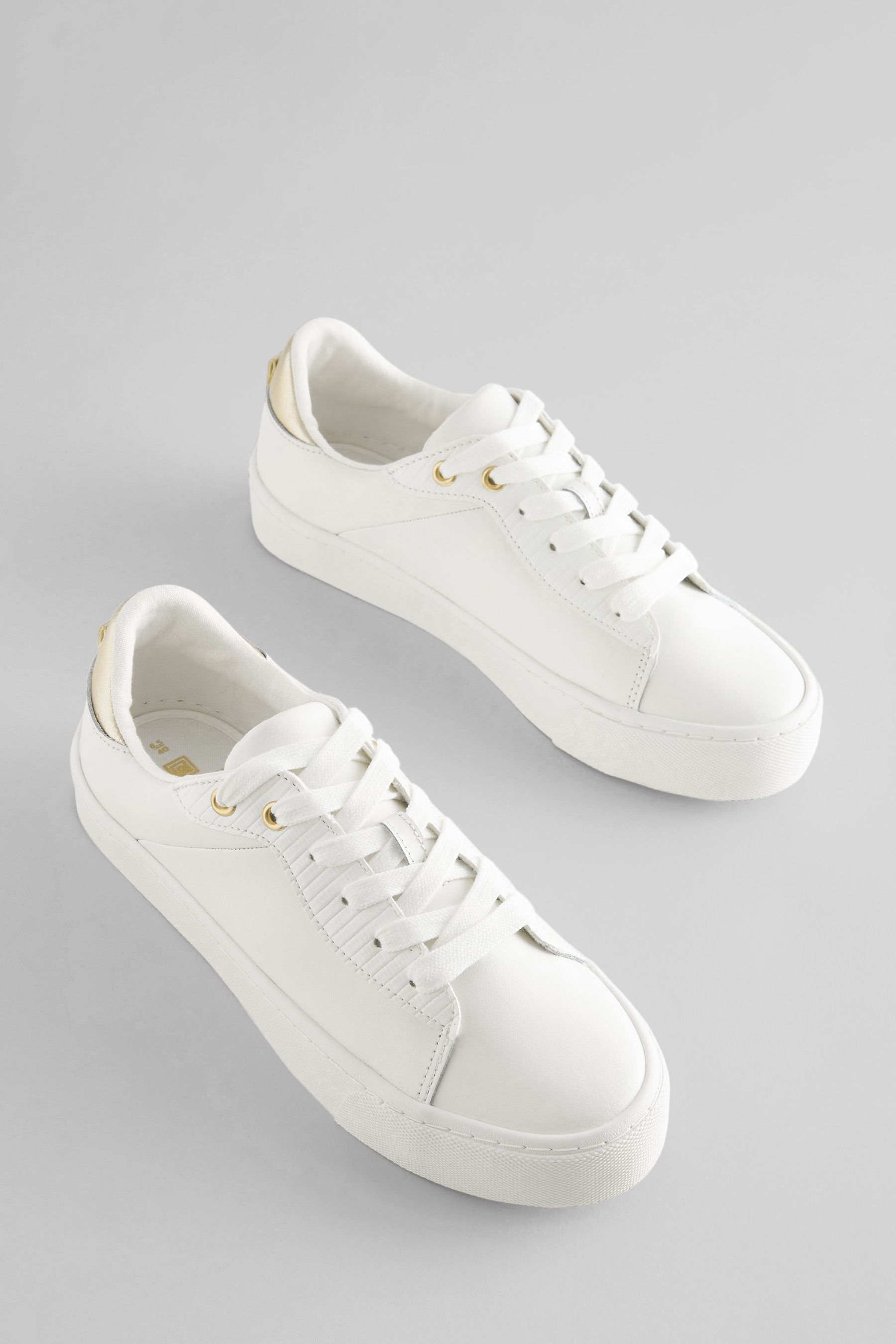 Chunky sole white sneakers deals