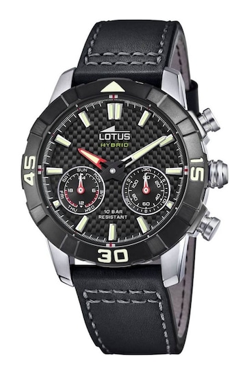 Lotus Gents Black Smart Hybrid Watch