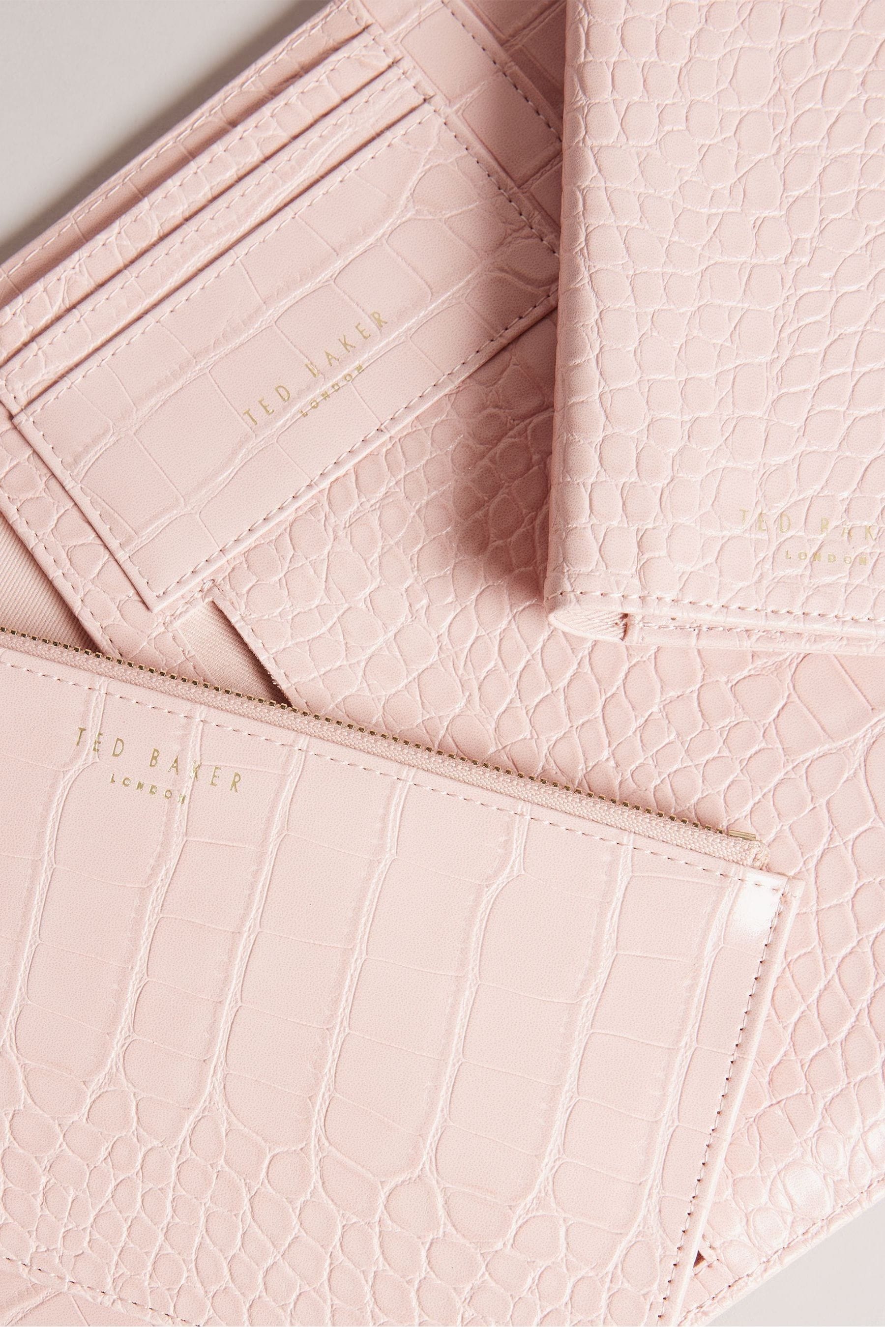 Buy Ted Baker Pink Travelz Passport Holder Travel Wallet from the