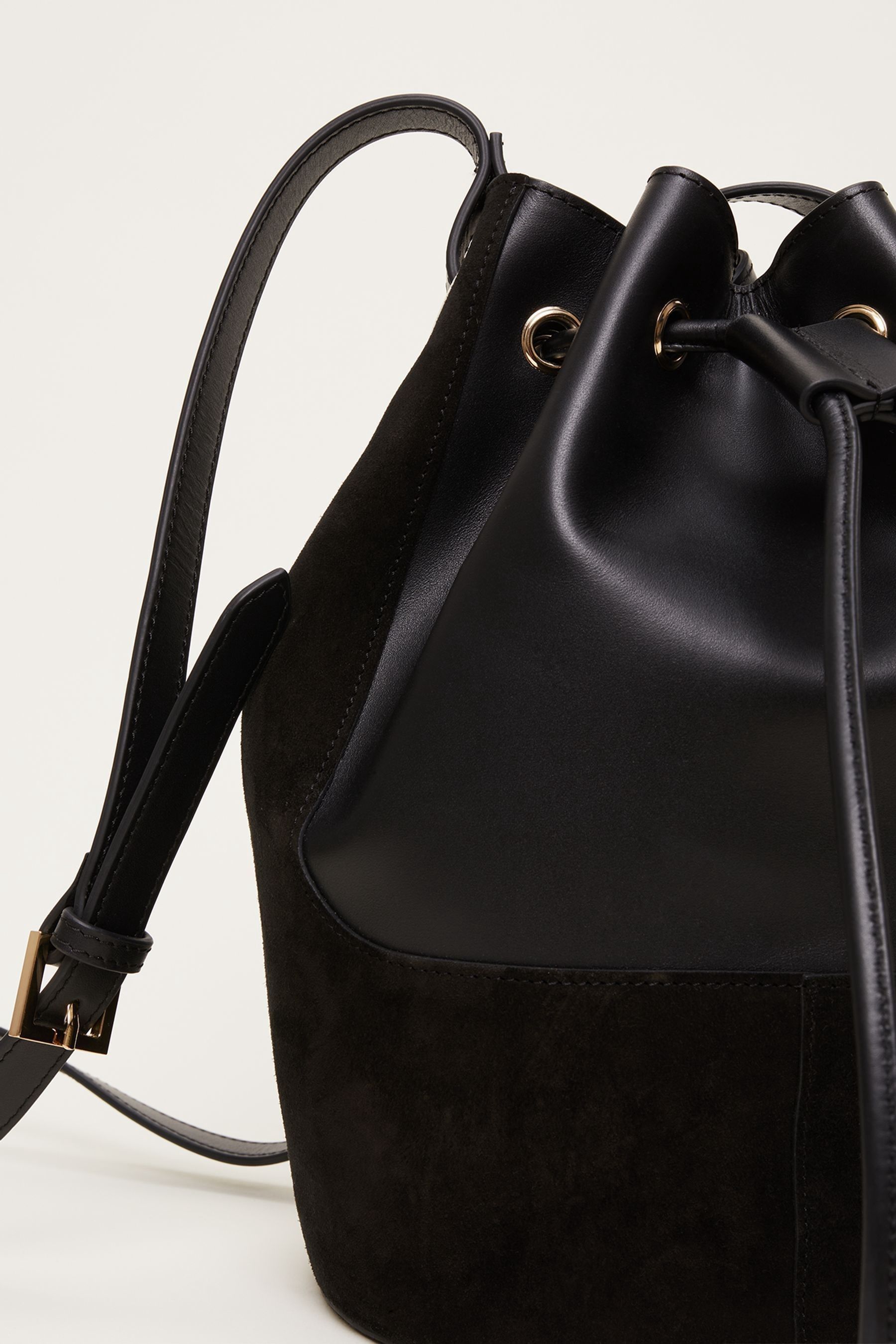 Phase Eight Black Bucket Shoulder Bag
