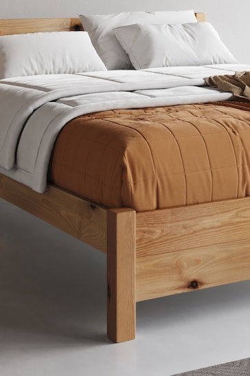 Get Laid Beds Cinnamon Oxford Square Leg Bed Combo