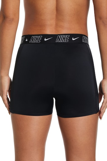 Nike Black Logo Tape Swim Shorts