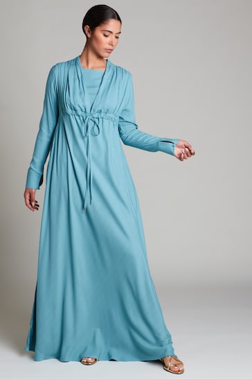 Aab Blue Samsara Abaya Dress