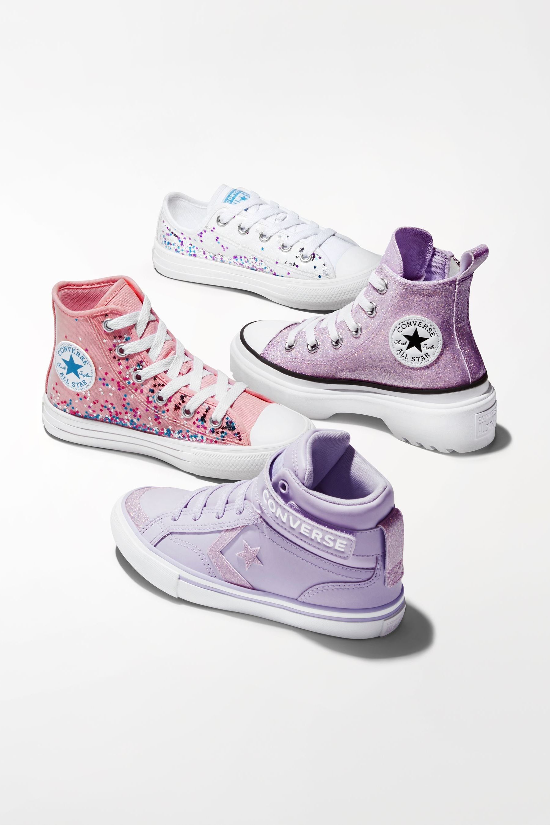 Junior purple converse sale