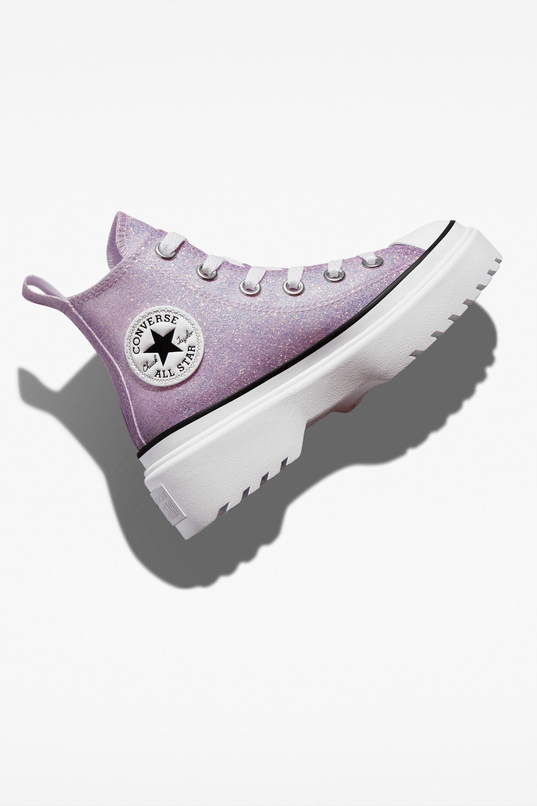 Converse hotsell mauve plateforme