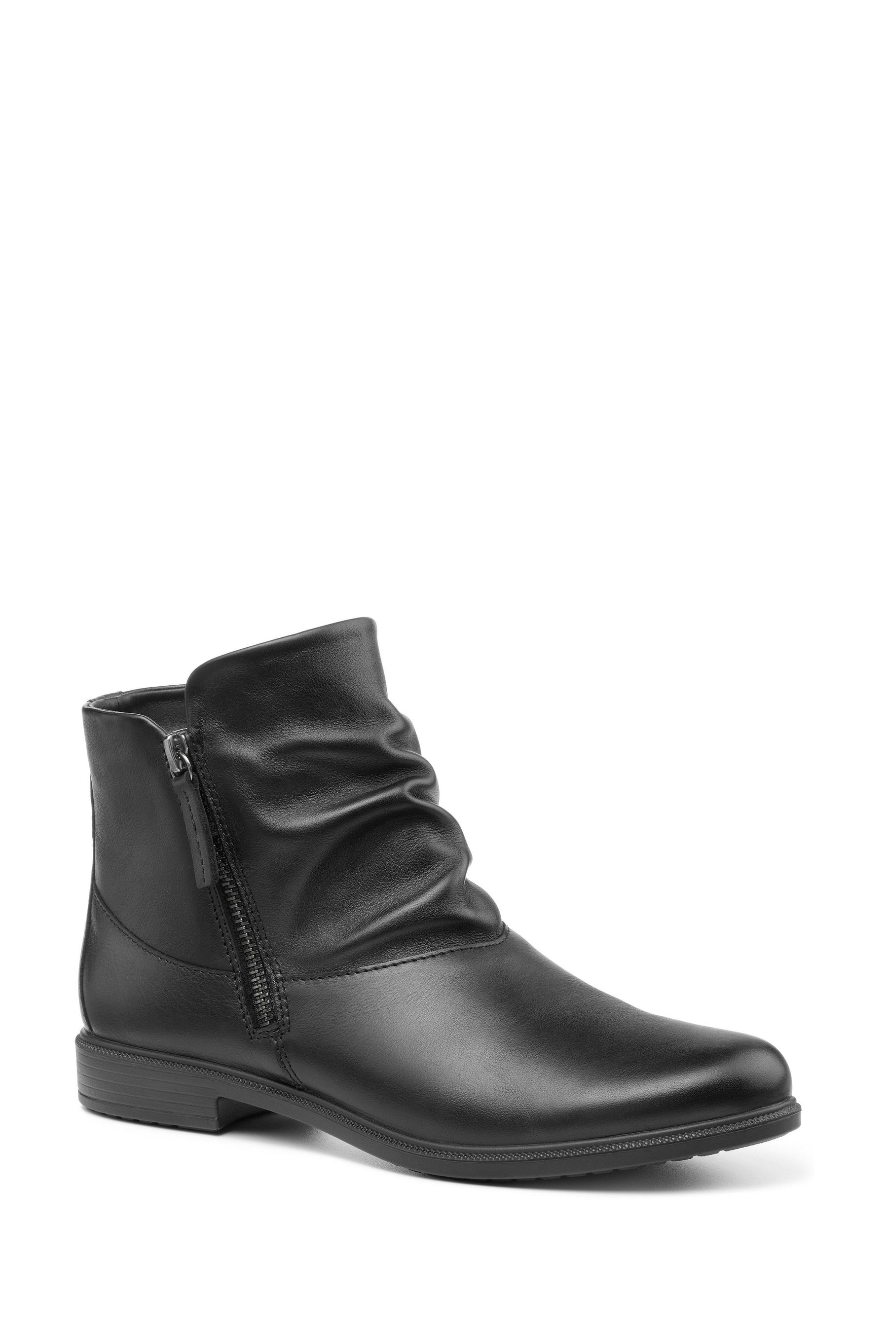 Buy Hotter Chester II Wide Fit Black Zip Fastening Boots from the