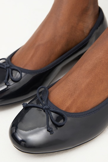 Navy Blue Extra Wide Fit Forever Comfort® Ballerinas Shoes