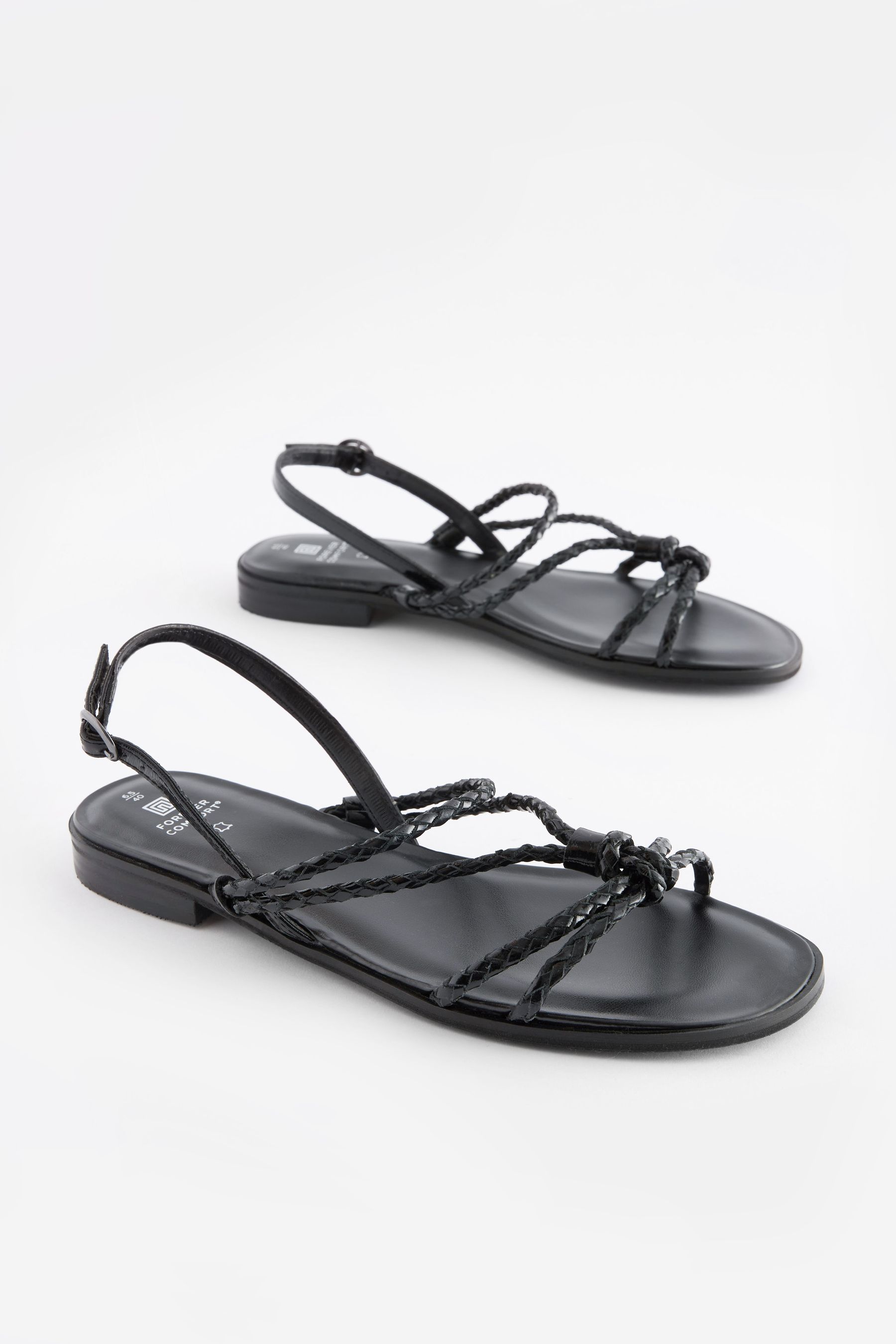 Next black sandals hotsell flat