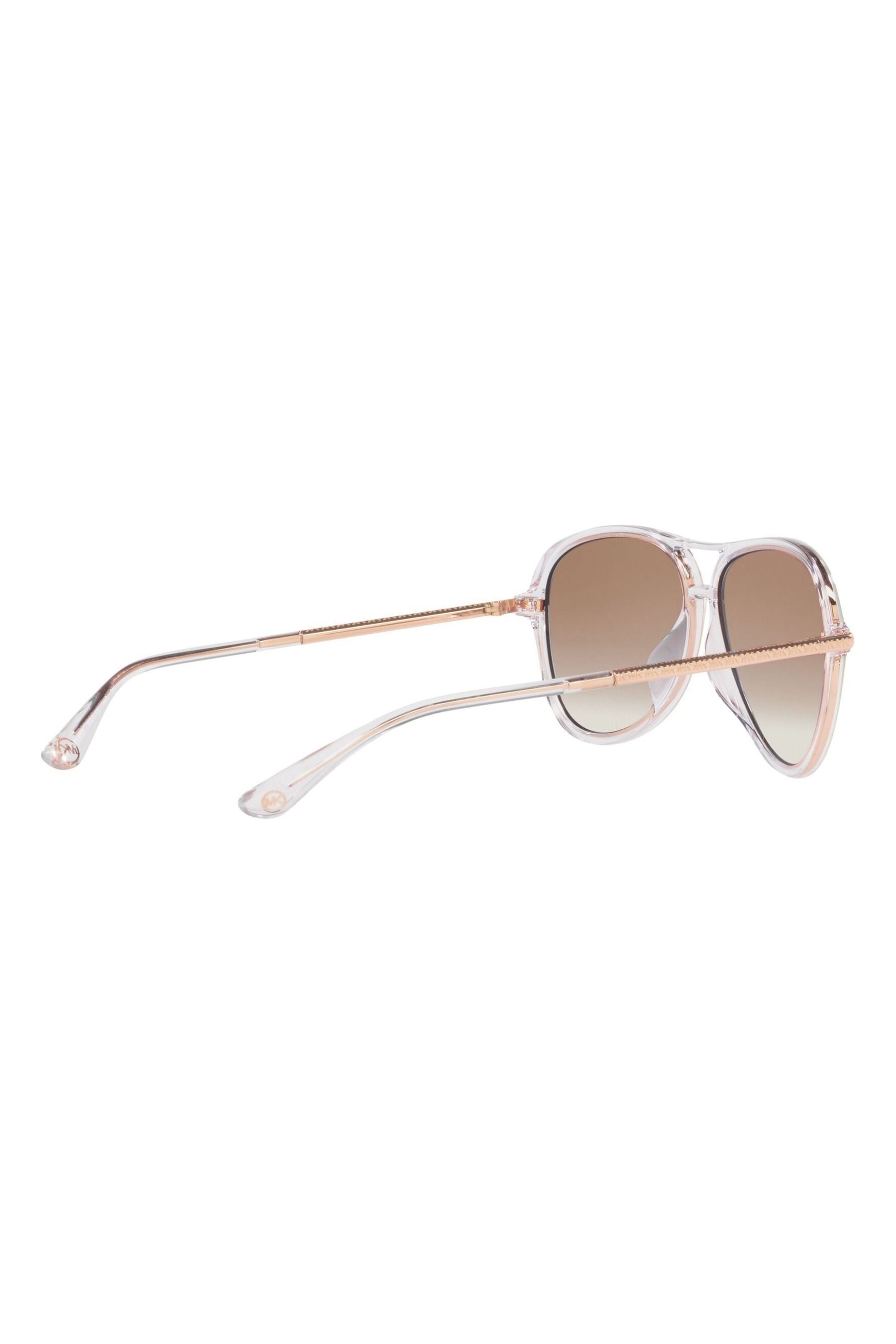 Michael kors clearance clear frame sunglasses