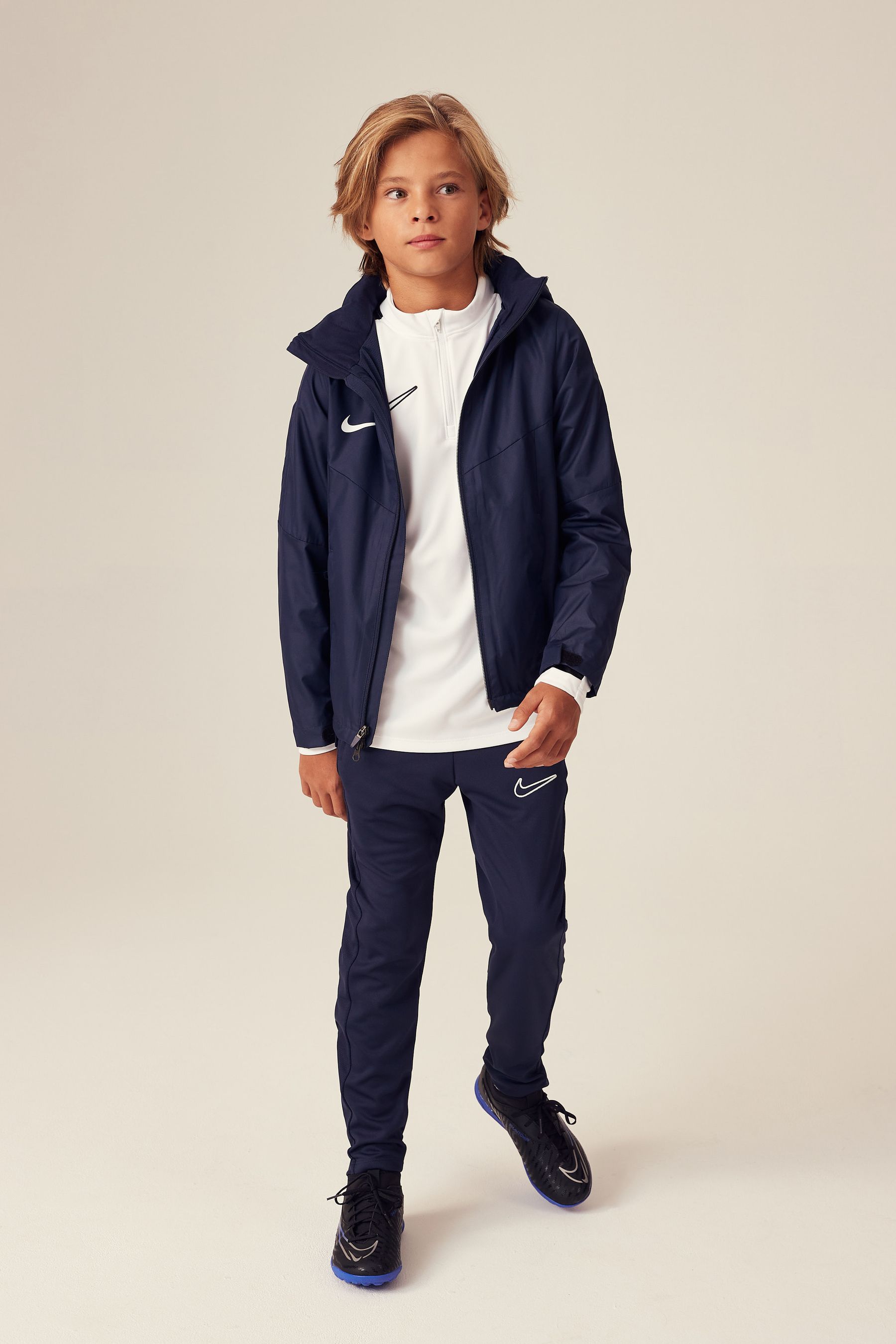 Buy Nike Navy Dri FIT Academy Training Rain Jacket from the Next