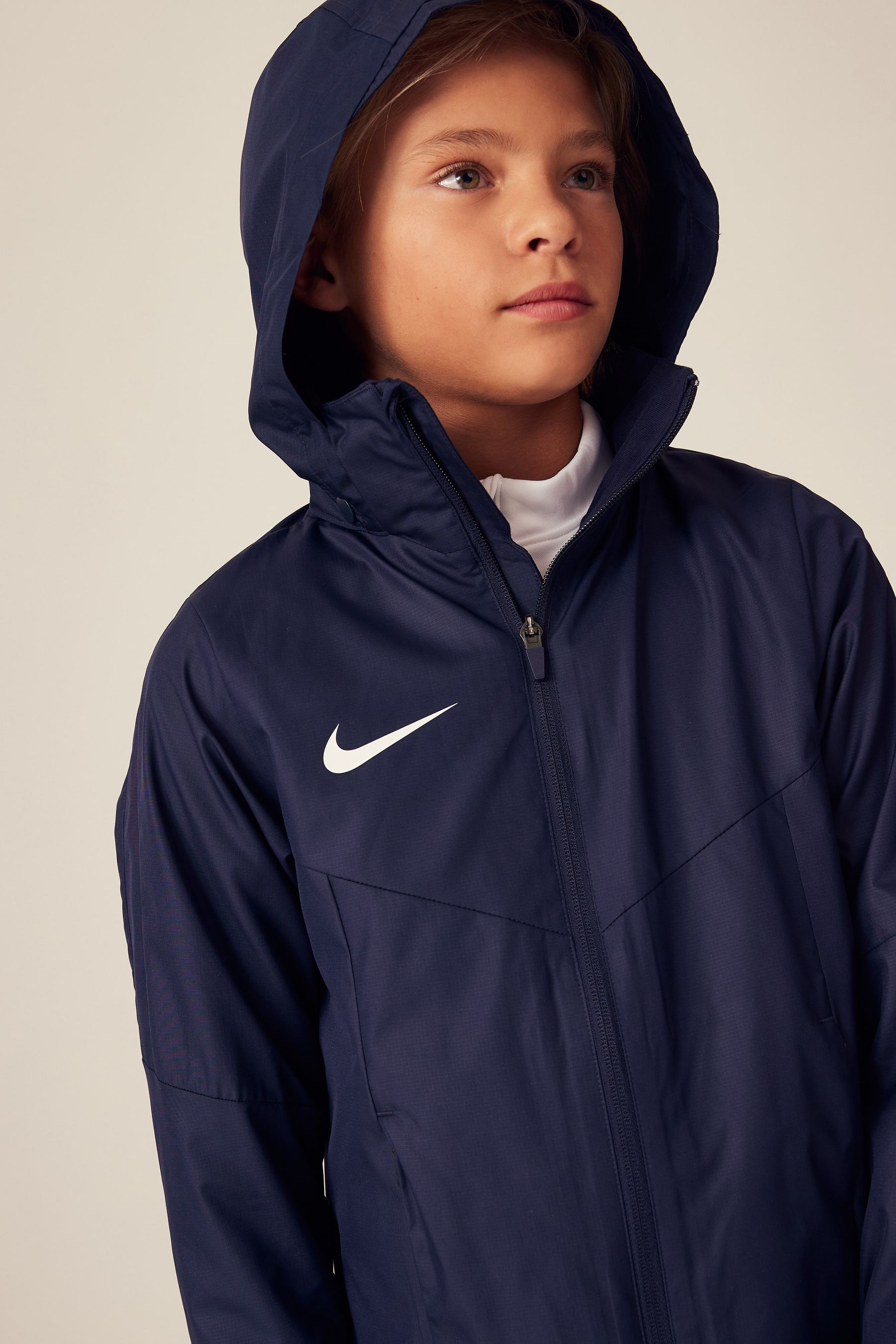 Navy nike coat cheap
