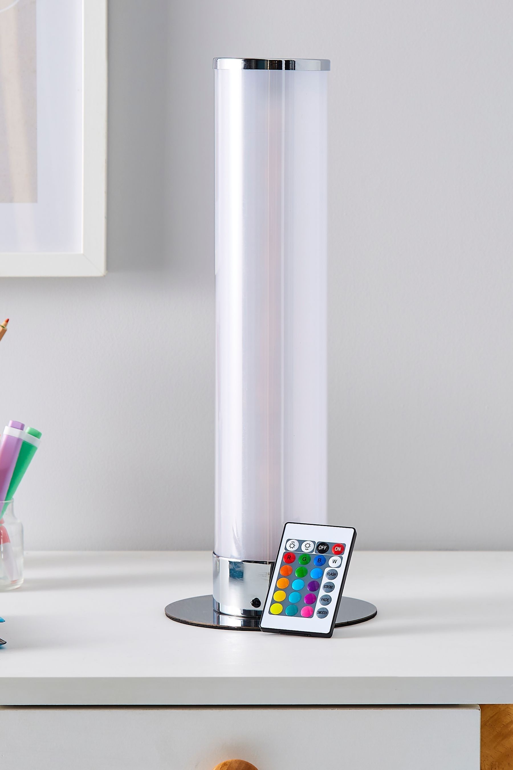 Glow cylinder table lamp best sale