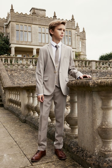 Taupe Brown Suit: Trousers (12mths-16yrs)