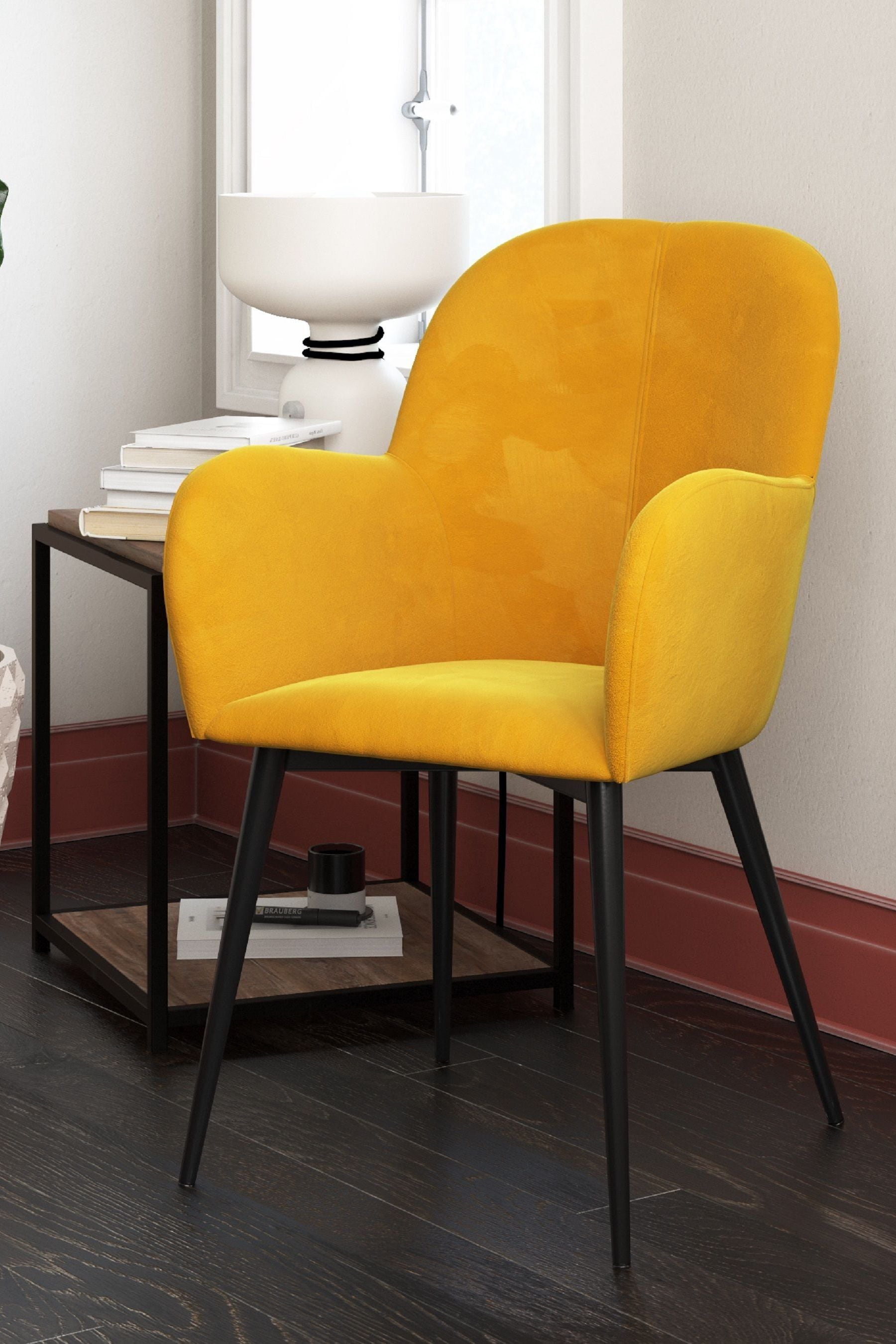 Next outlet mustard chair