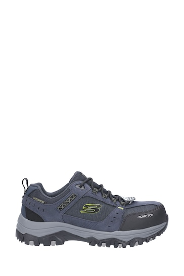 Skechers Blue Greetah Safety Hiker Shoes with Composite Toe