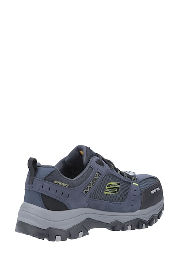 Skechers Blue Greetah Safety Hiker Shoes with Composite Toe