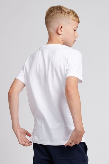 Jack Wills White Flag Drop Shoulder T-Shirt