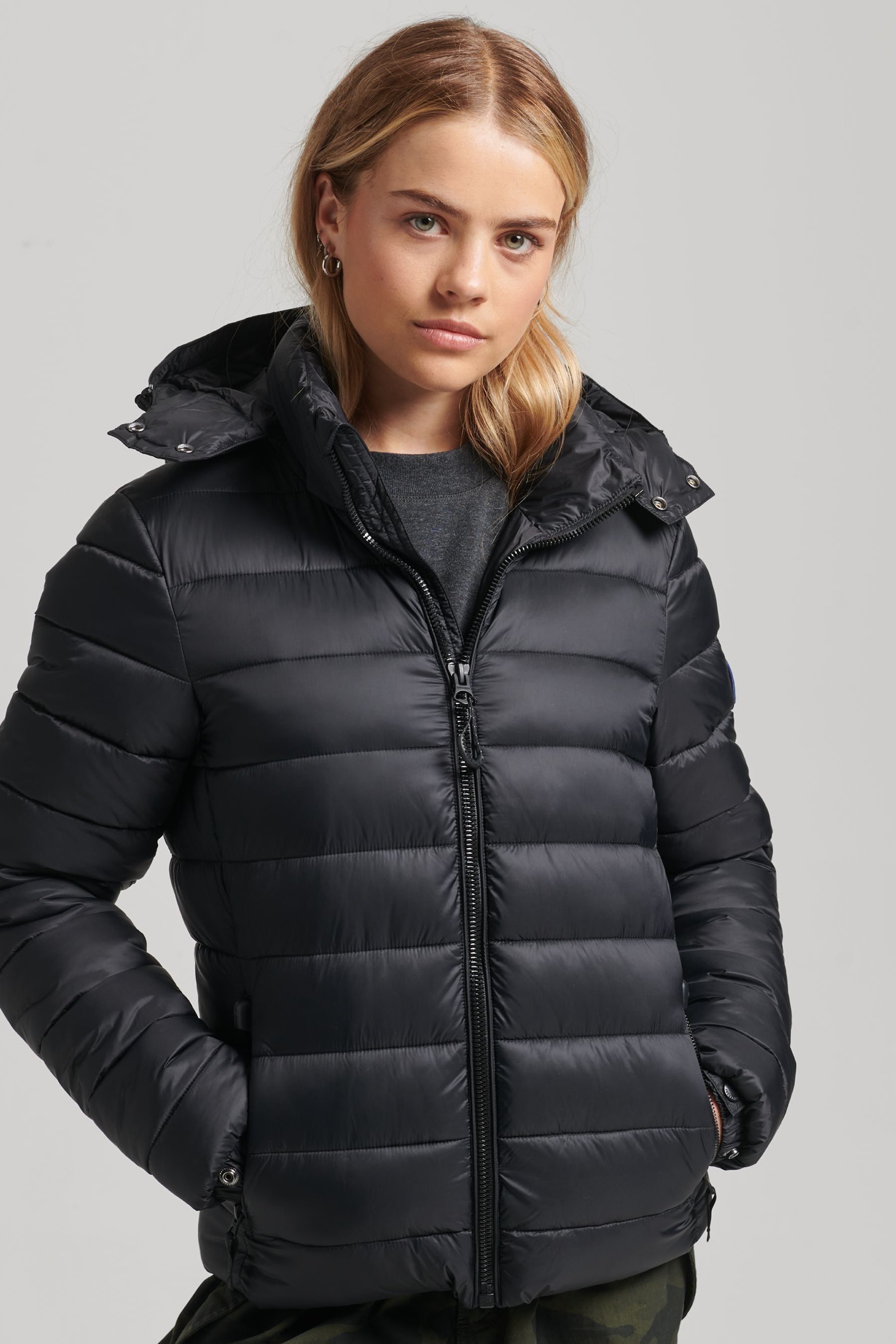 Buy Superdry Black Classic Fuji Puffer Jacket from the Next UK