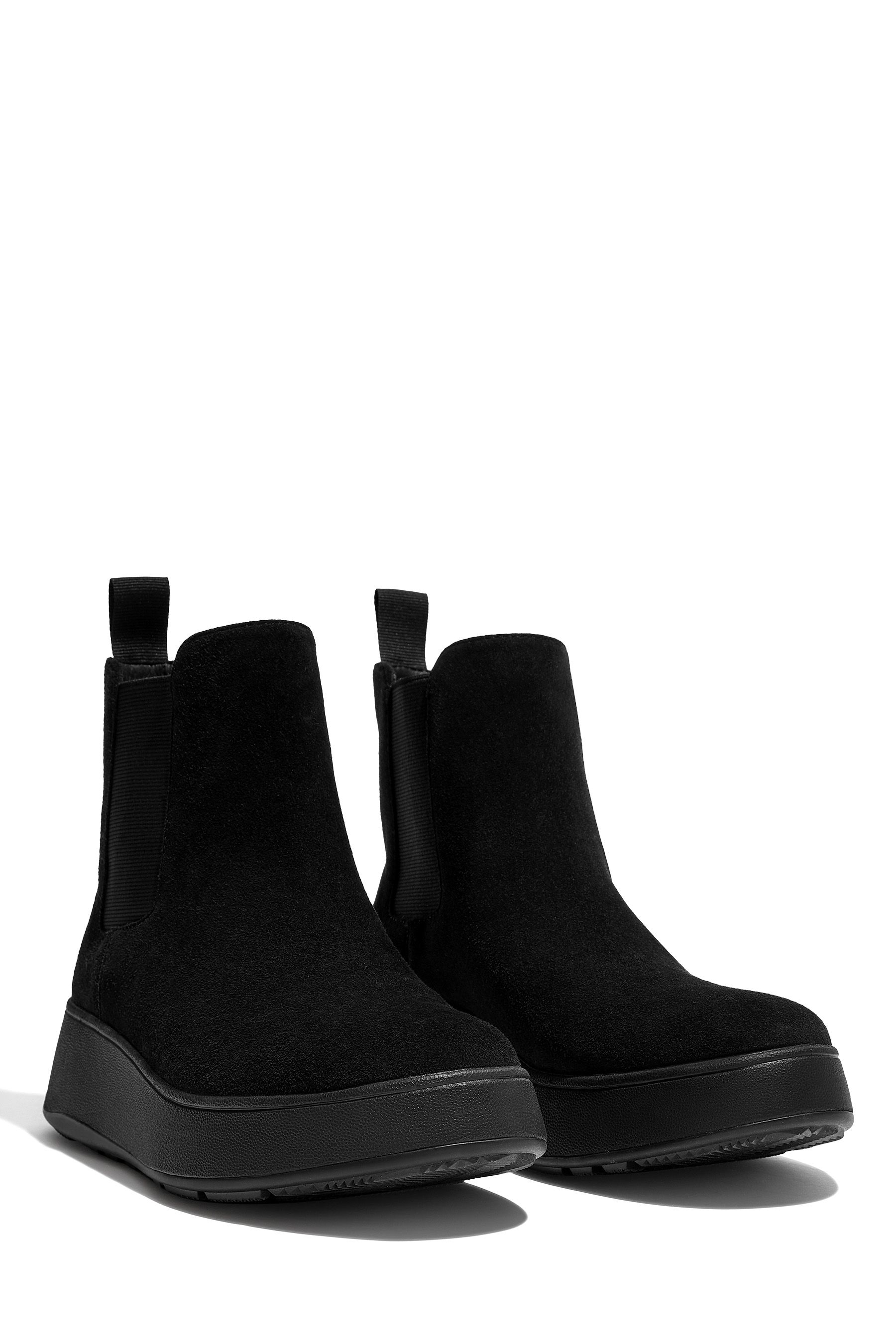 Buy FitFlop Black Mode Suede Flatform Chelsea Boots from the Next