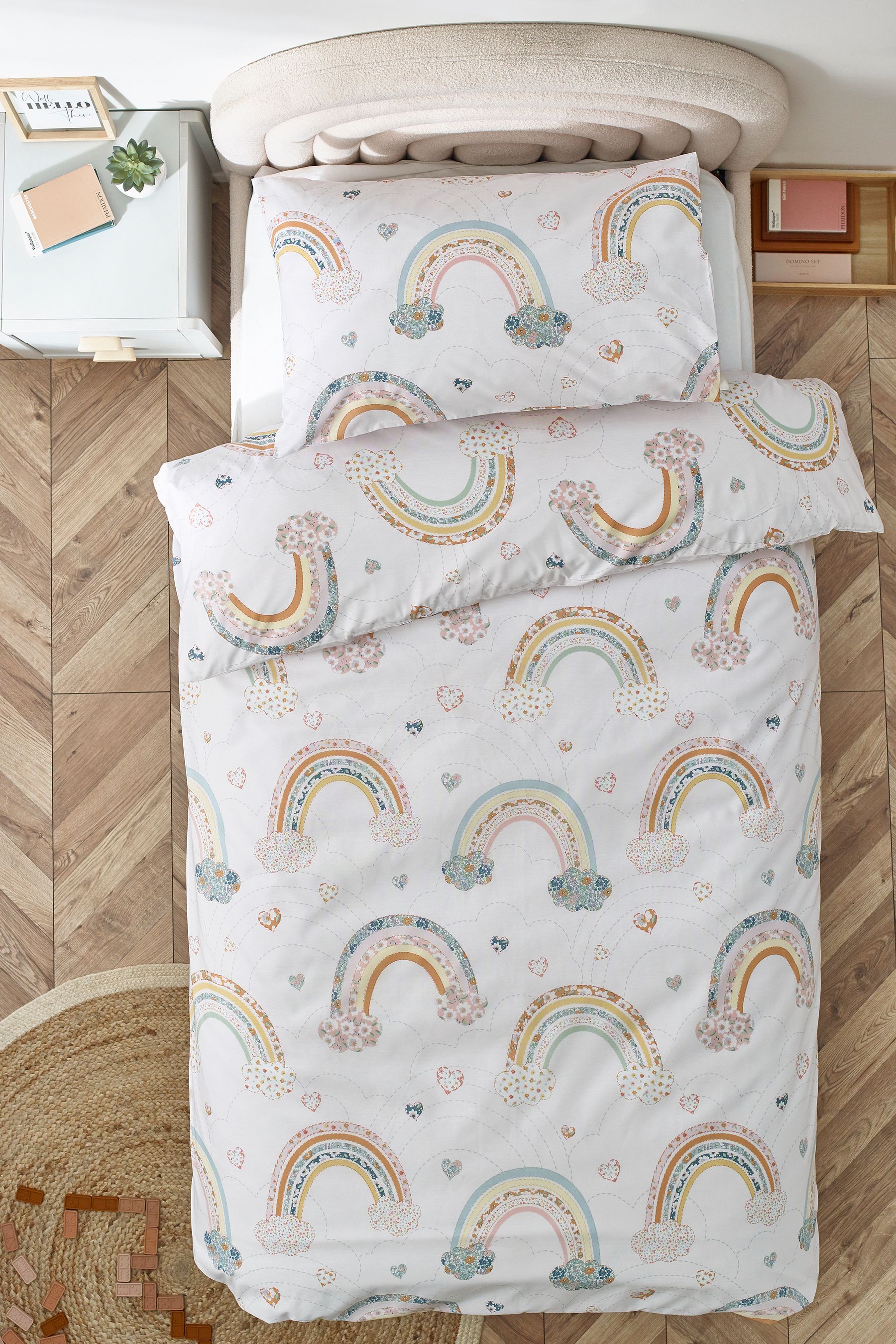 Rainbow cot hotsell bed bedding