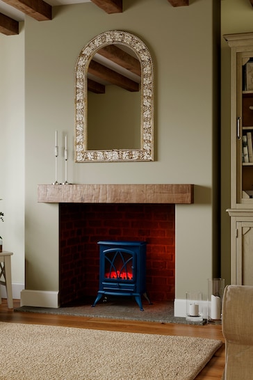 Warmlite Blue Electric Fireplace Heater