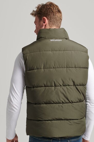 Superdry Green Sports Padded Gilet