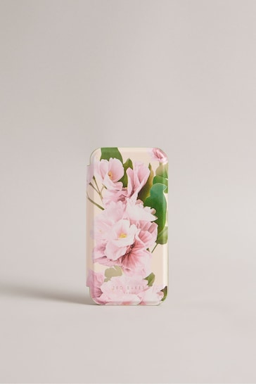 Ted Baker Pink Lirion Paper Flowers Iphone 14 Pro Mirror Case