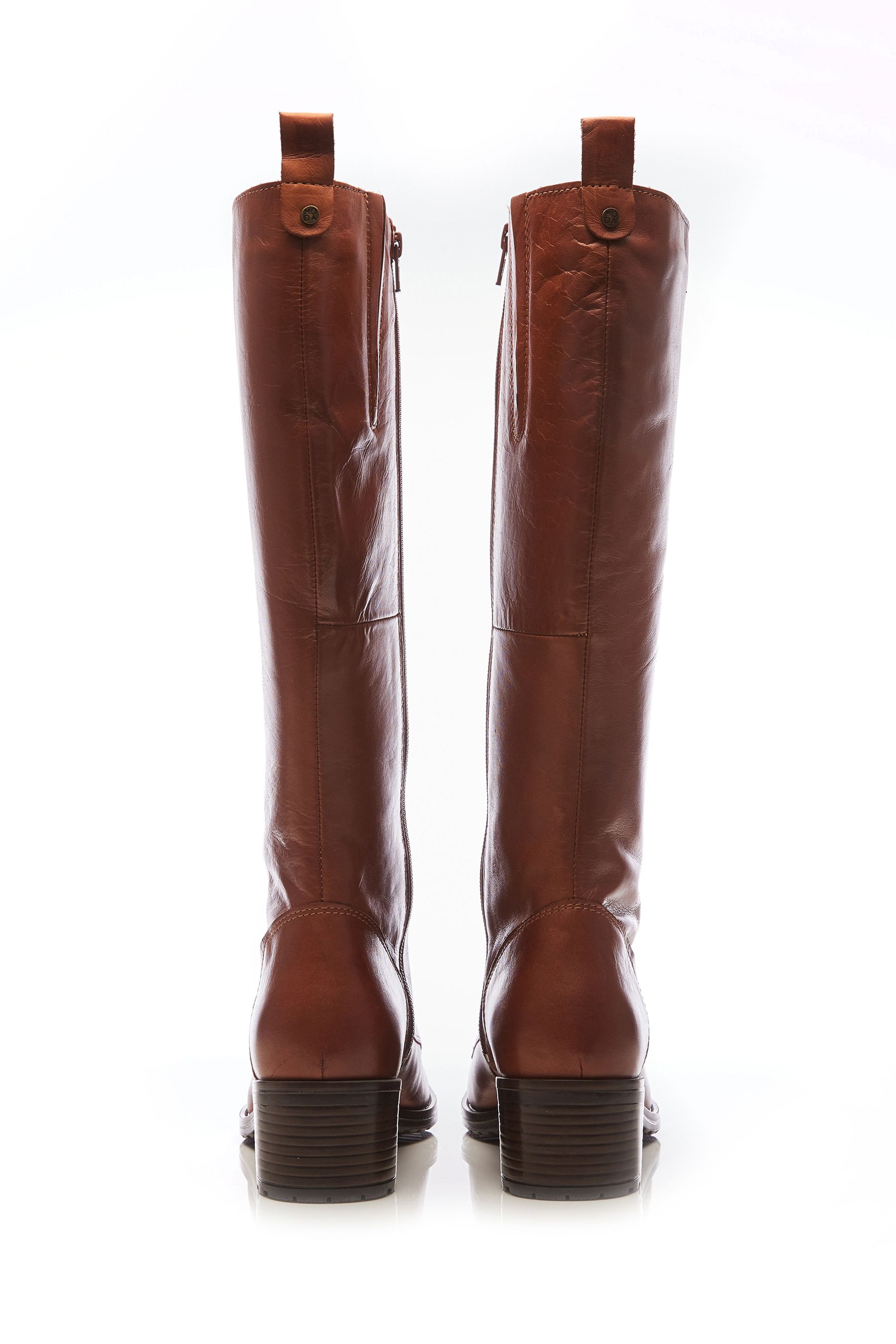 Moda In Pelle Hailey Lace Up Knee High Leather Boots