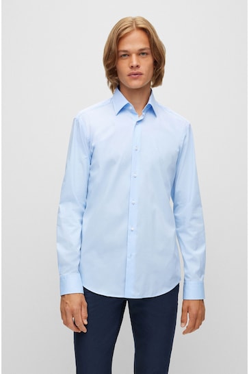 BOSS Blue Regular Fit Formal Shirt