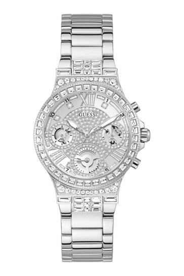 Guess Ladies Silver Moonlight Watch