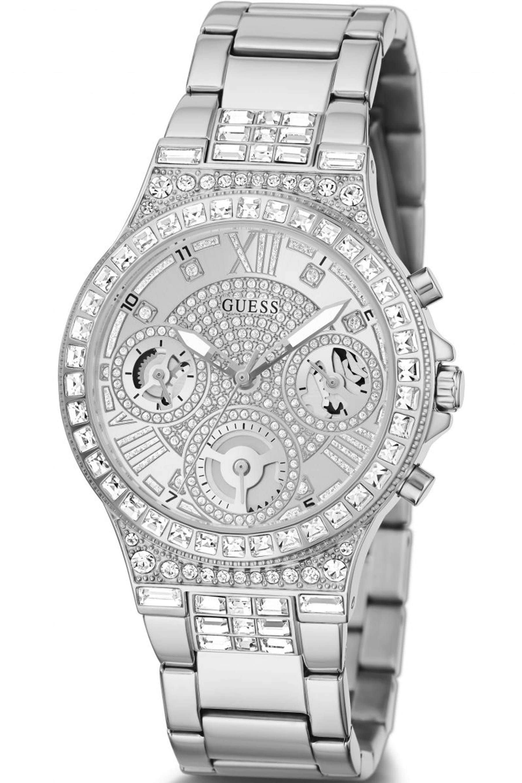 Guess silver watch womens discount