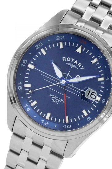 Rotary Gents Silver Tone Horizon Watch