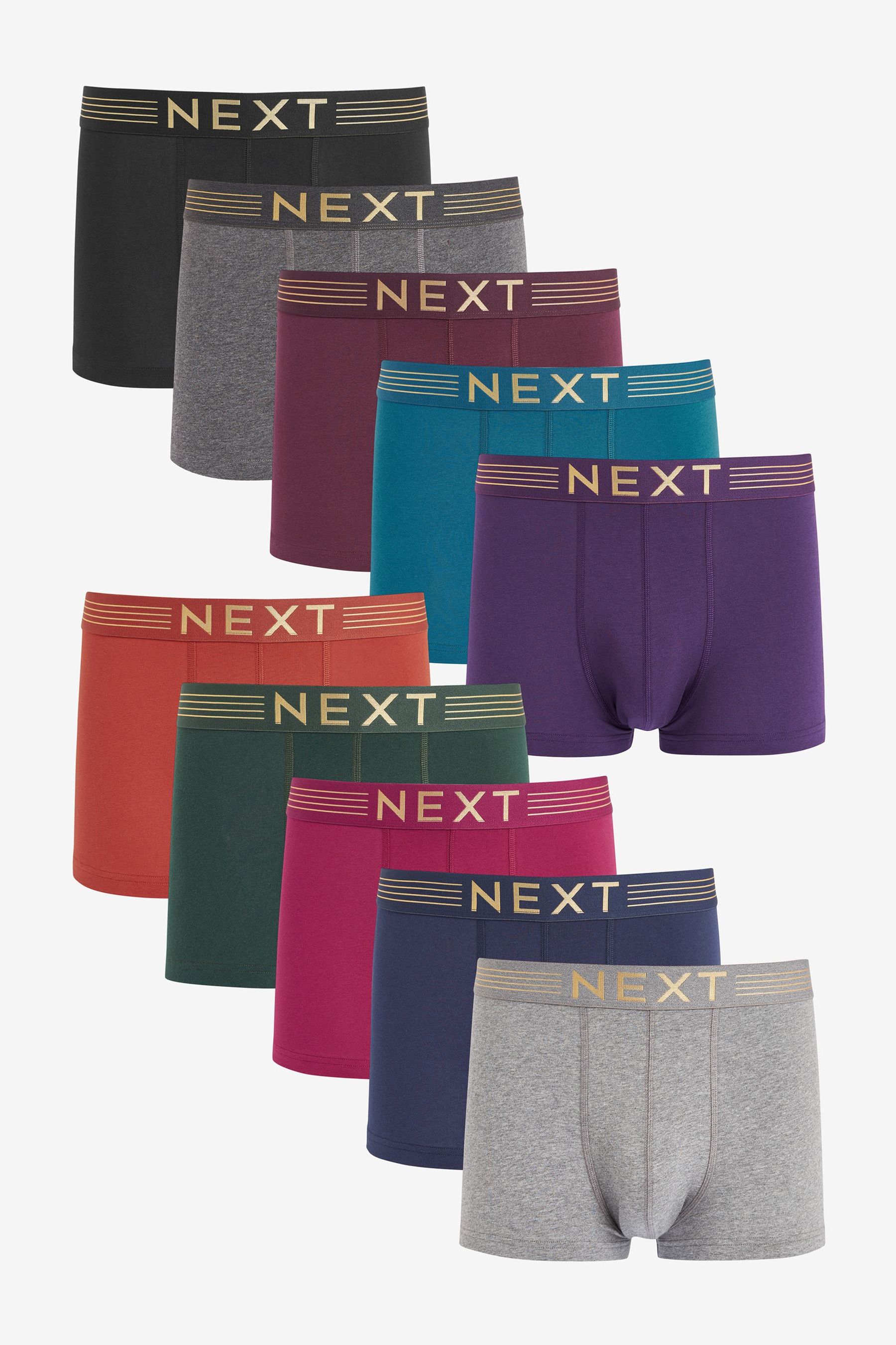 Buy Rich Colour Hipster Boxers 10 Pack from the Next UK online shop