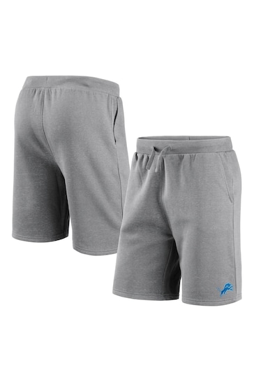 NFL Detroit Lions Fanatics Grey Branded Essential Shorts