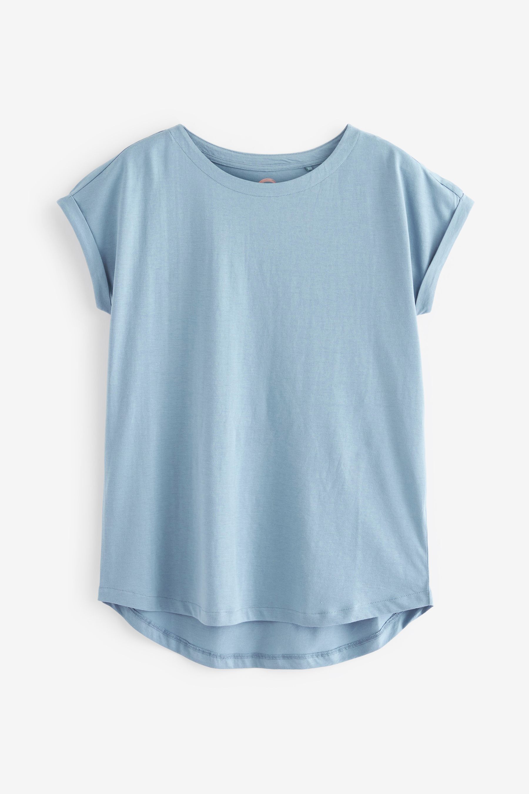 Light blue round deals neck t shirt