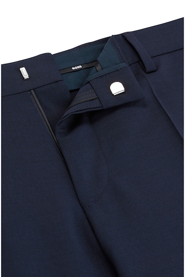 BOSS Blue Slim Fit Suit :Trousers