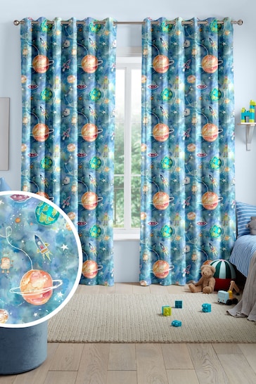 Voyage Sky Kids Out Of This World Made To Measure Curtains