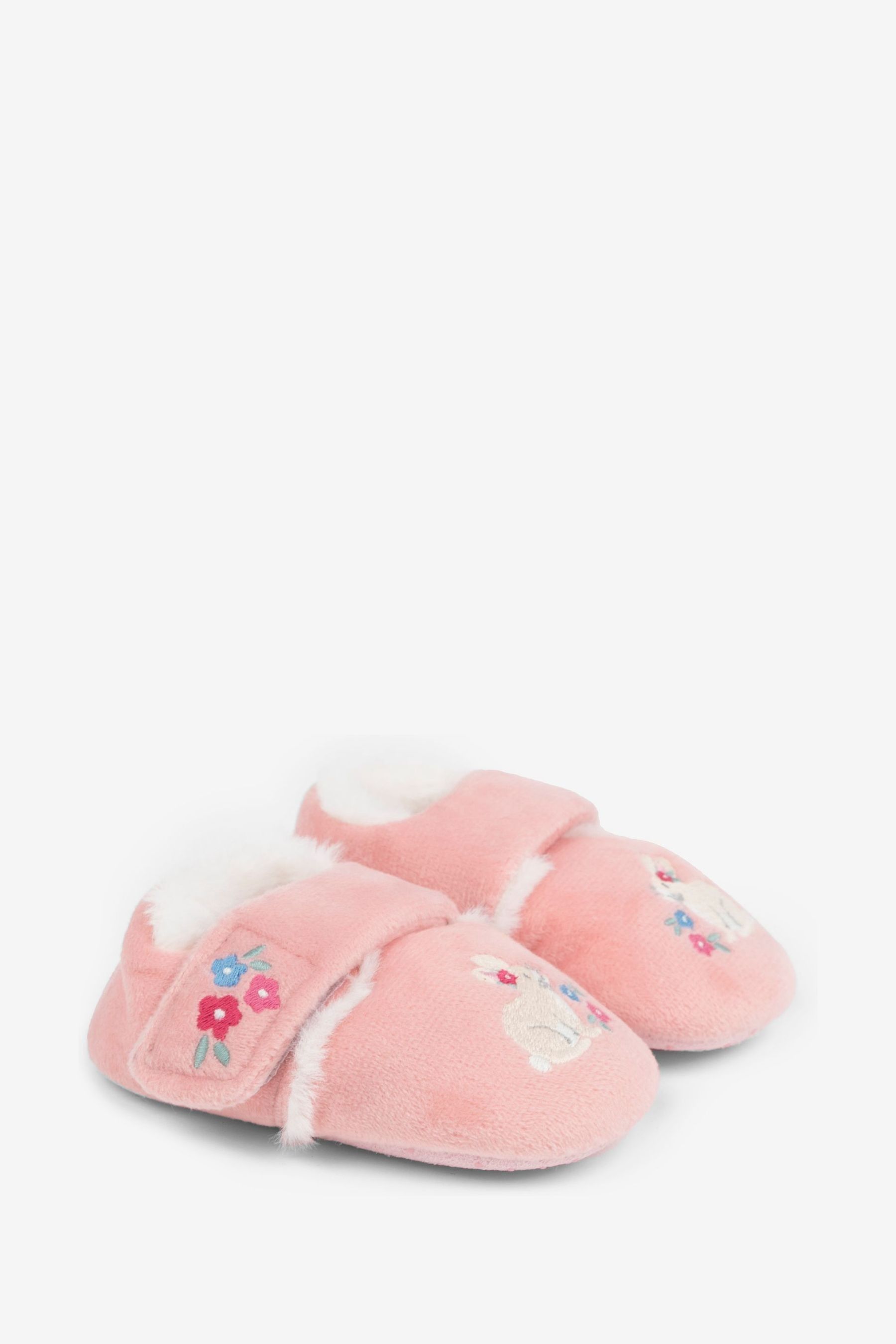 Buy JoJo Maman B b Pink Bunny Easy On Slippers from the Next UK