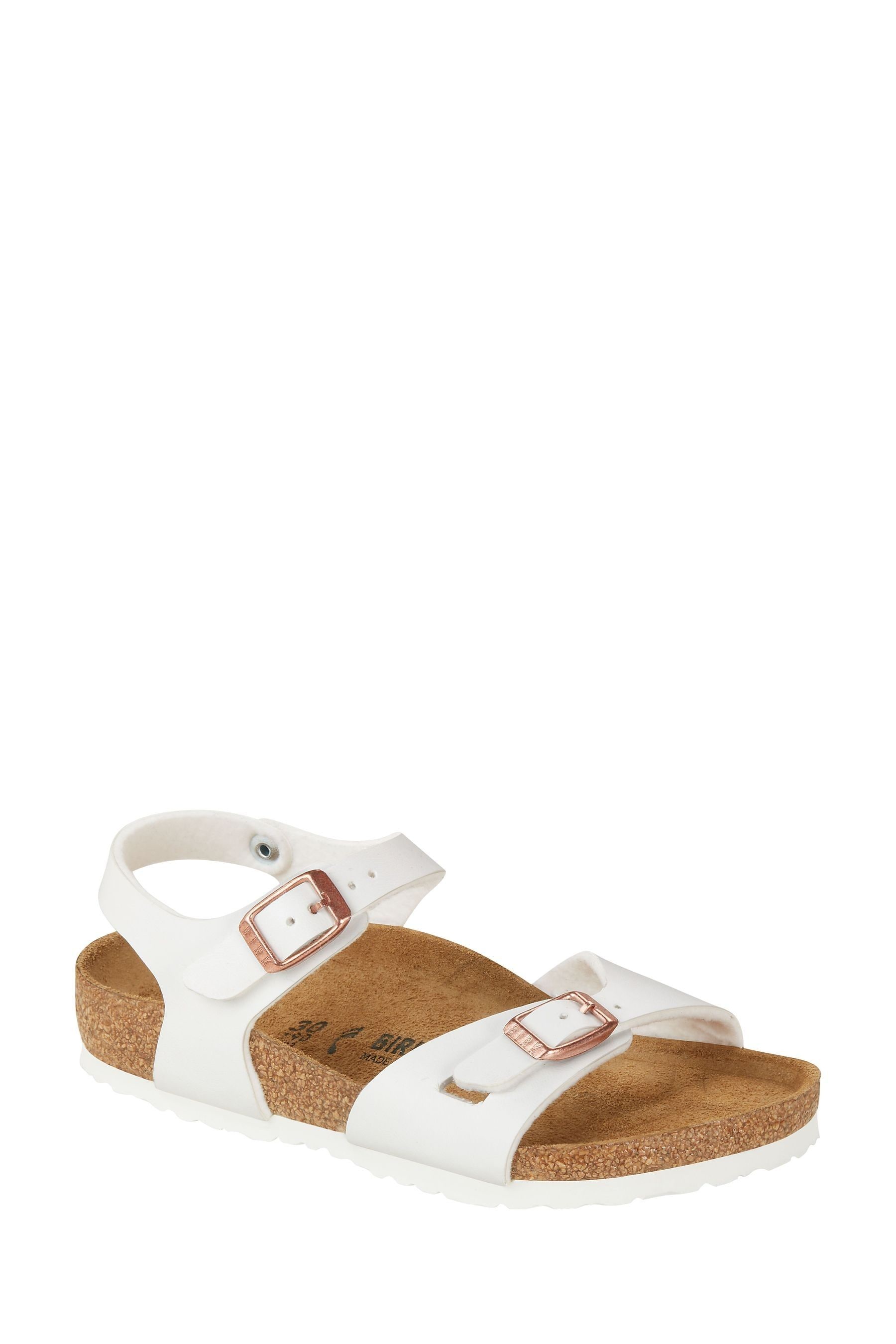 Buy Birkenstock White Kids Birko Flor Rio Sandals from the Next UK online shop