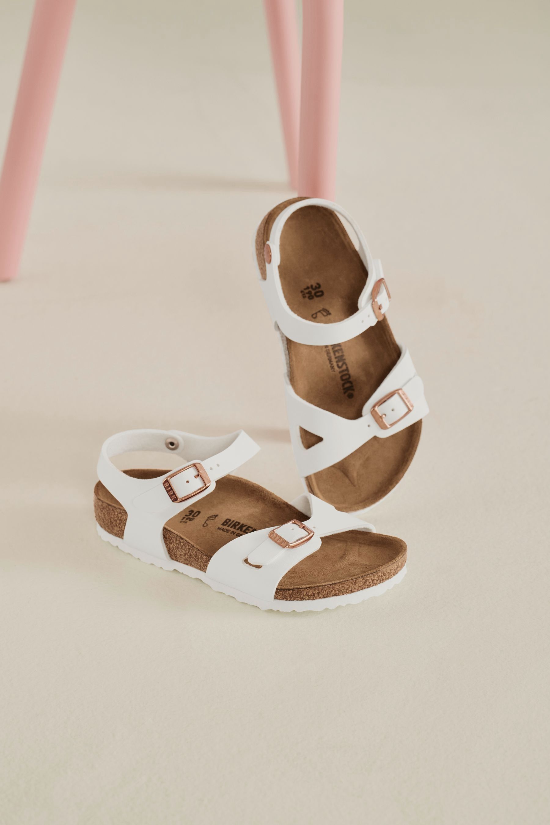 Buy Birkenstock White Kids Birko Flor Rio Sandals from the Next UK online shop