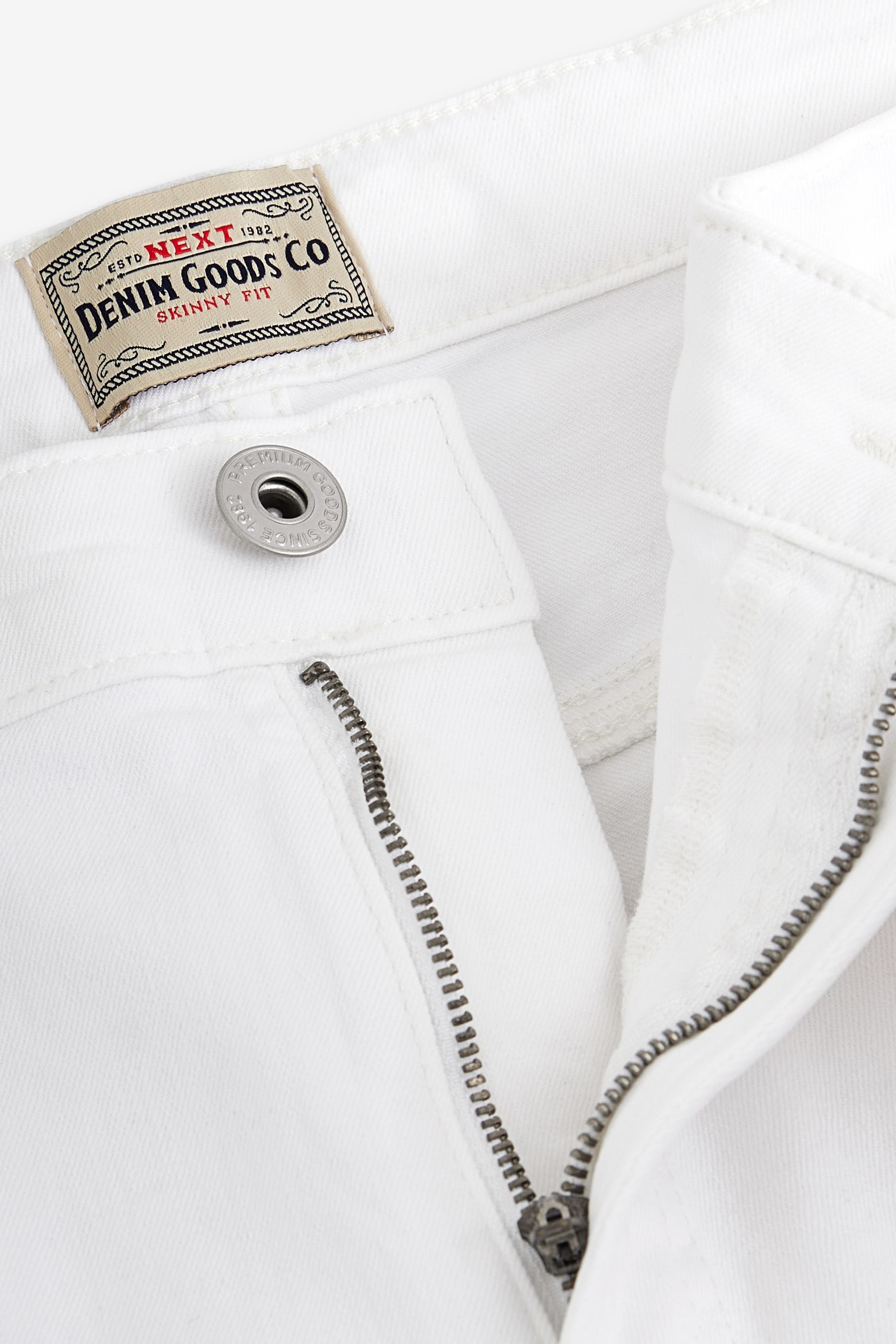 White Slim Classic Stretch Jeans