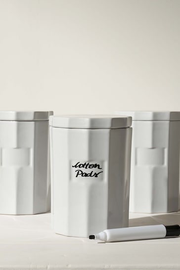 Truly Grey Ceramic Storage Jar