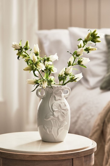 Buy Floral Magnolia Ceramic Embossed Flower Vase from the Next UK online shop