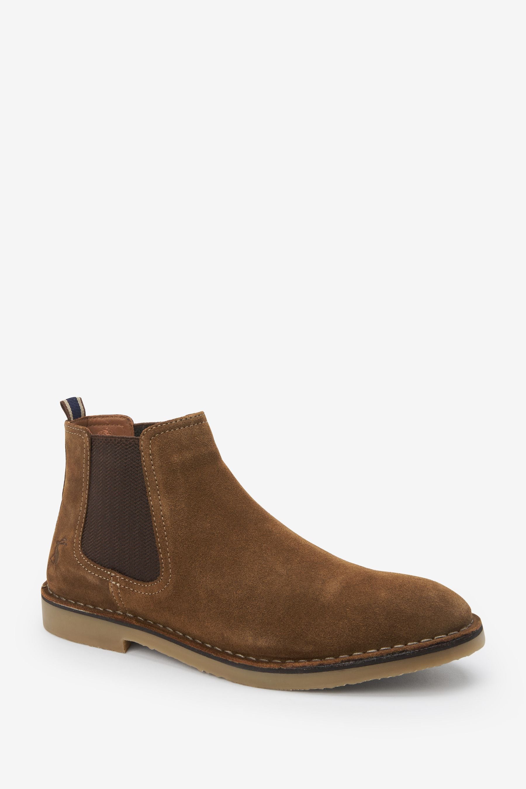 Buy Joules Tan Brown Suede Chelsea Boots from the Next UK online shop