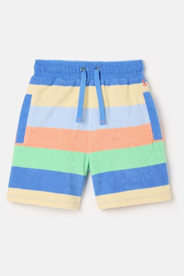 Joules Give Us A Wave Multi Stripe Relaxed Fit Towelling Shorts