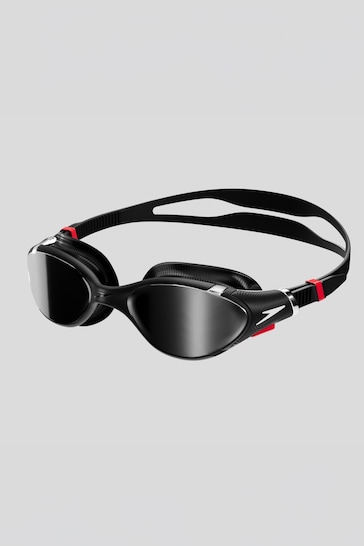 Speedo Adults Black/Red Biofuse 2.0 Mirror Goggles