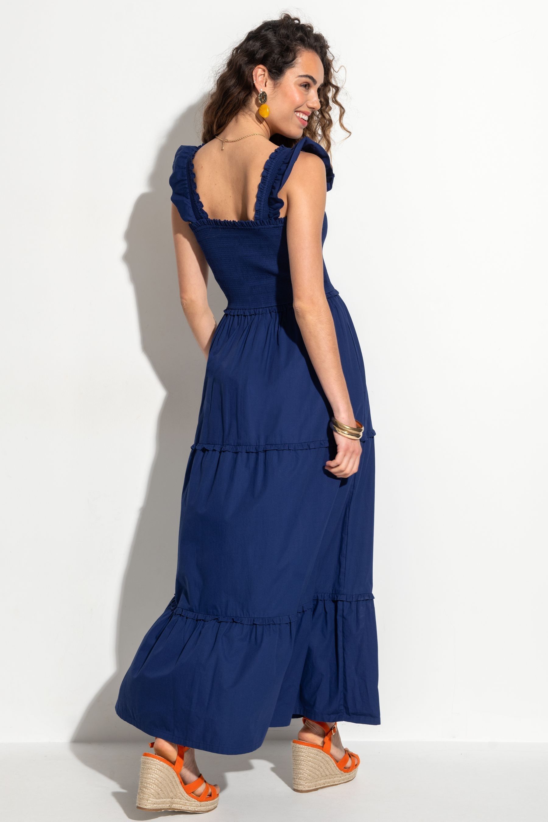 Pour Moi Blue Lucy 100 Cotton Dress